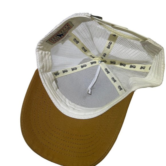 Southern Fried Cotton‎ Fish Designed Mens Hat Mesh Trucker Adjustable Brown - Picture 7 of 8